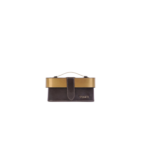 Veganluxe Lifestyle Private Limited vegan handbag with sleek design, featuring a textured surface and stylish handles.