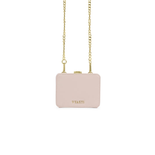 Veganluxe Lifestyle Dibbi crossbody bag in black with adjustable strap and minimalist design, suitable for everyday use.