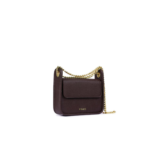 Veganluxe Lifestyle Private Limited sling bag in khat style, featuring a sleek design and adjustable strap for everyday use.
