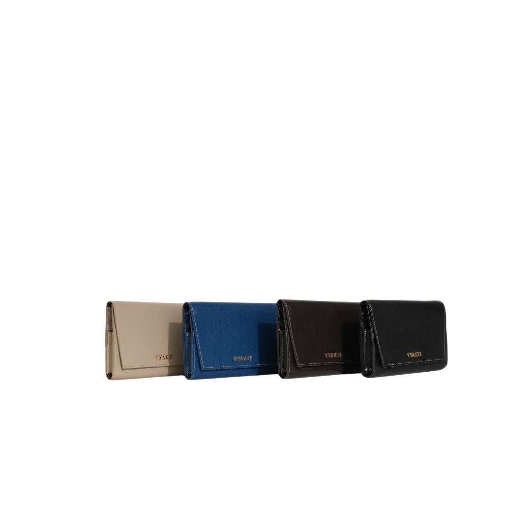 Veganluxe Lifestyle Private Limited women's Pustika wallet in sleek vegan leather with multiple card slots and a compact design.