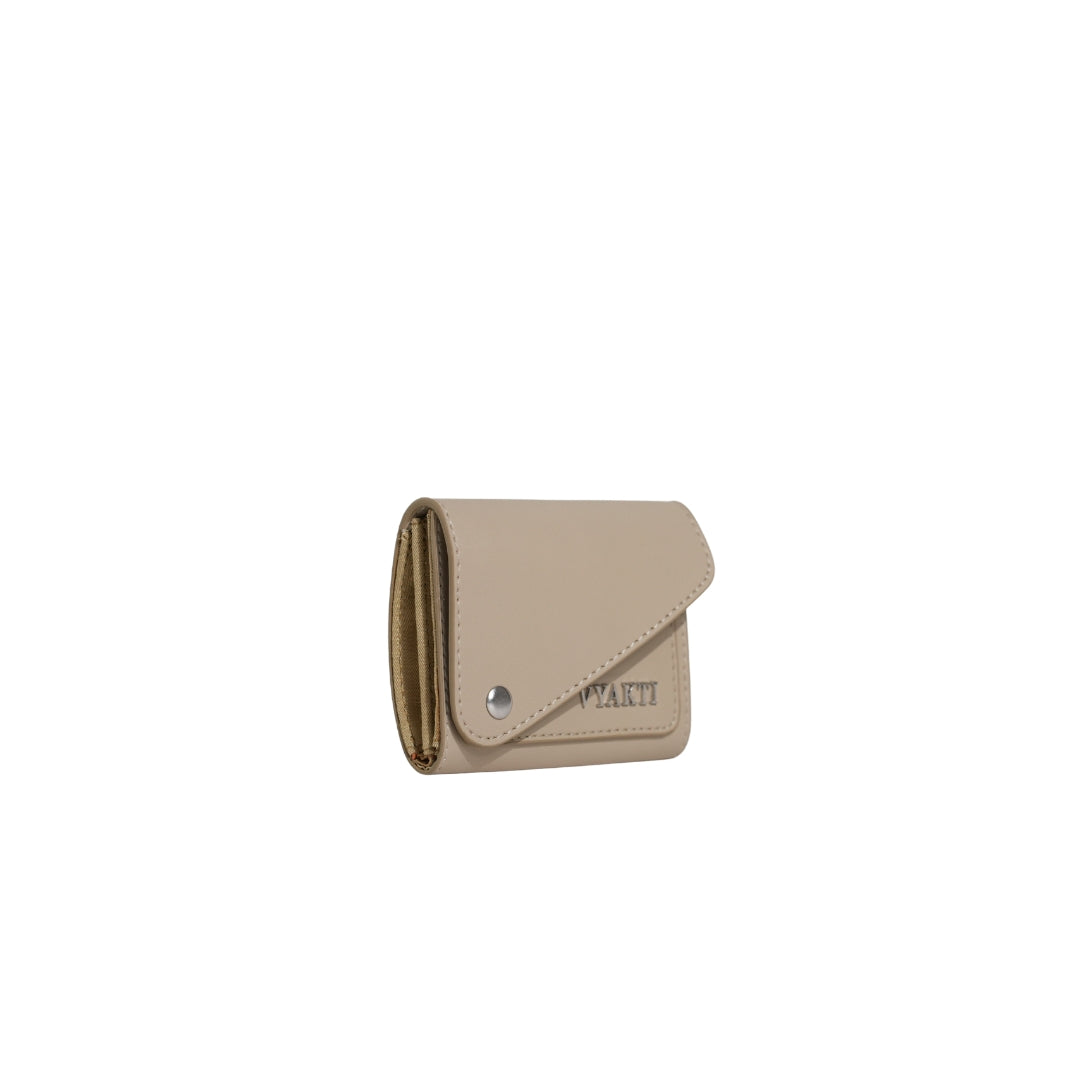 Men's vegan leather Batua wallet by Veganluxe Lifestyle Private Limited showing front view with card slots and sleek design.