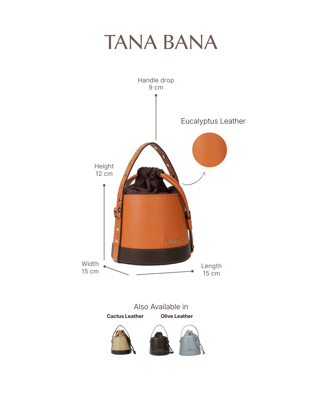 Veganluxe Lifestyle Private Limited Tana Bana crossbody bag in soft vegan leather with adjustable strap and minimalist design.