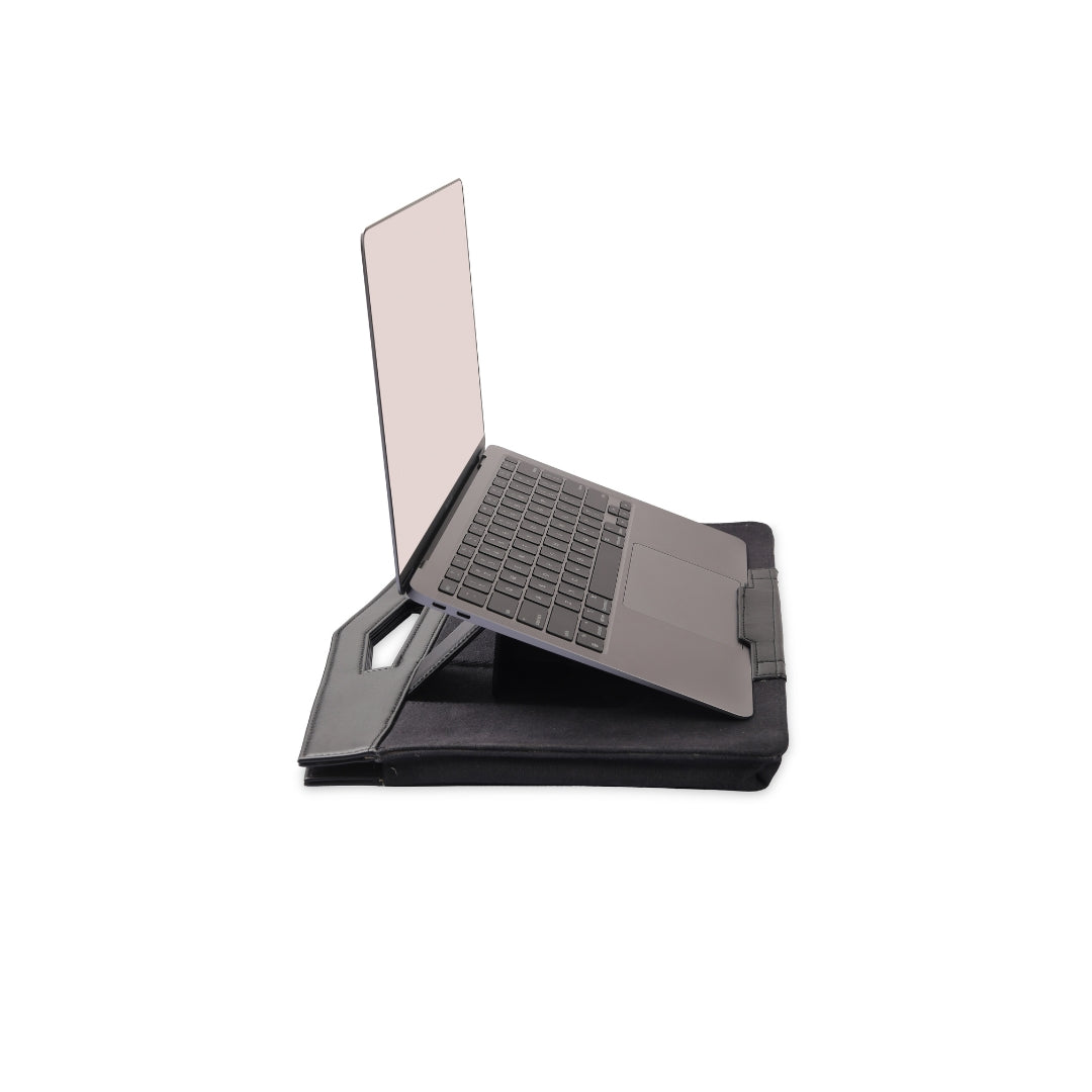 Vyakti India Kavach laptop sleeve, a protective and stylish all-in-one workstation cover for laptops.