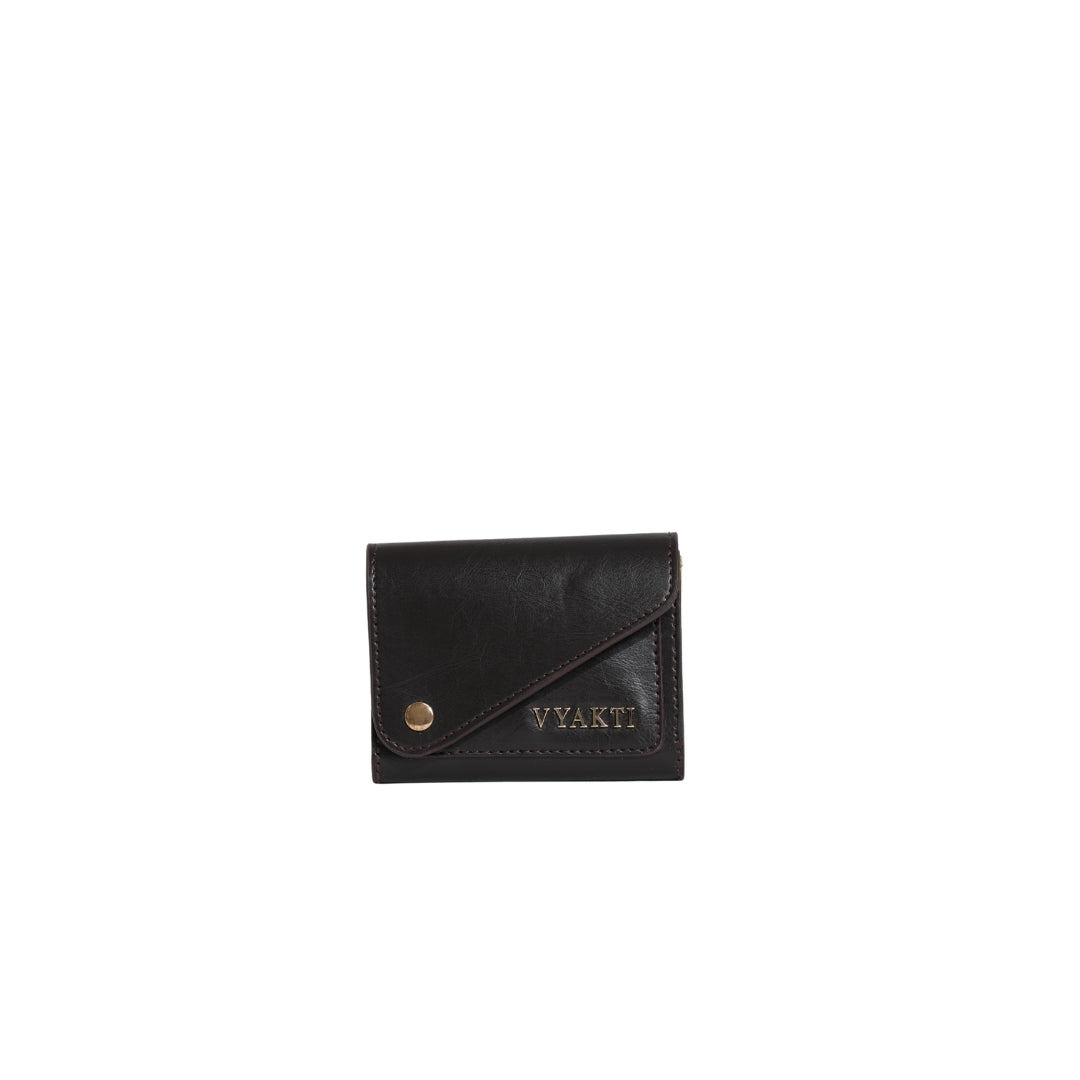 Men's vegan leather wallet from Veganluxe Lifestyle Private Limited, featuring a sleek Batua design with multiple card slots.