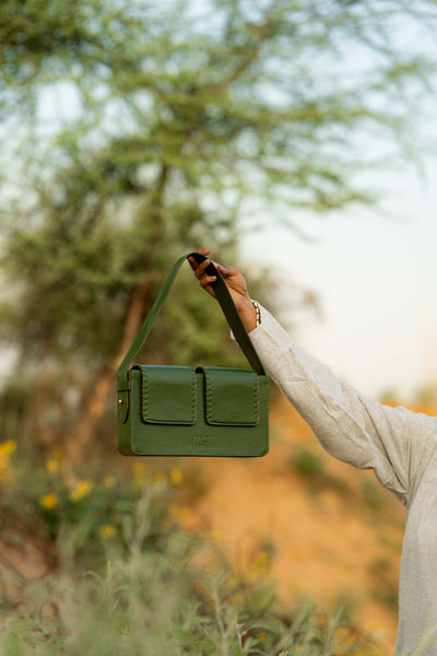 'बसता' - Basta Double Flap Shoulder Bag