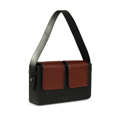 'बसता' - Basta Double Flap Shoulder Bag