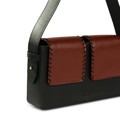 'बसता' - Basta Double Flap Shoulder Bag